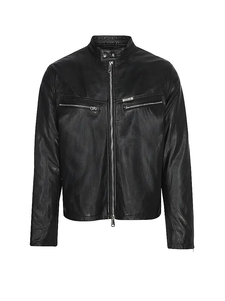 REPLAY | Chaqueta de cuero | Negro