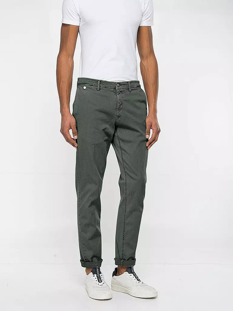 REPLAY | Chino Regular Fit " Benni " Hyperflexx | Oliva