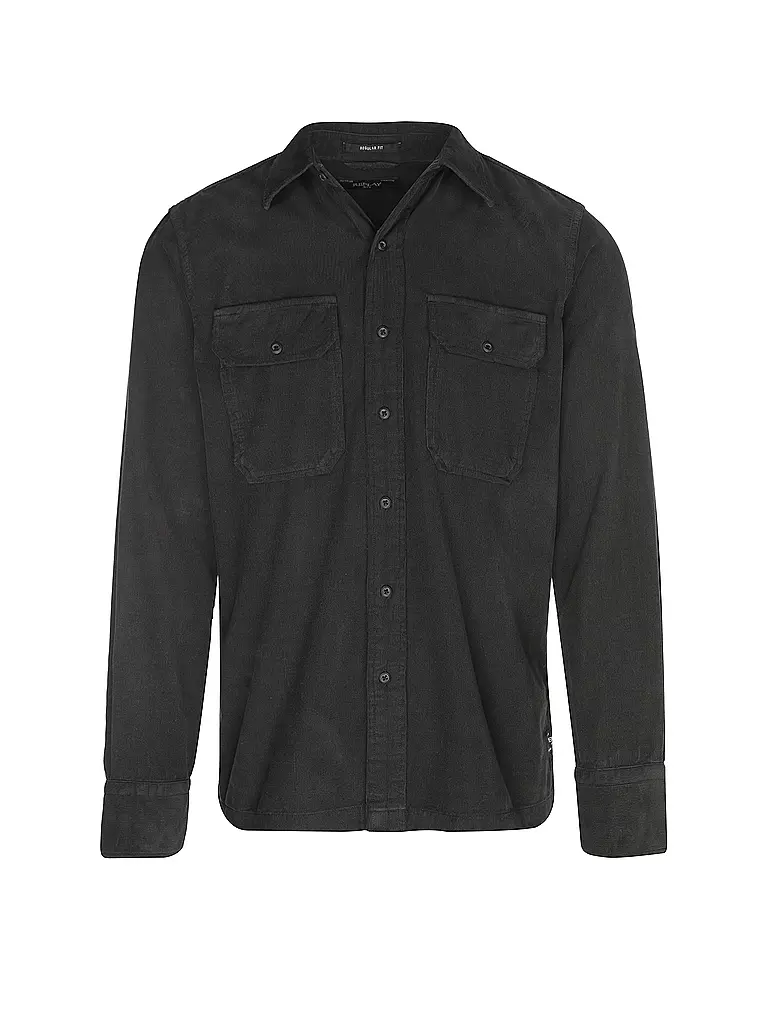 REPLAY | Cordhemd  | Negro