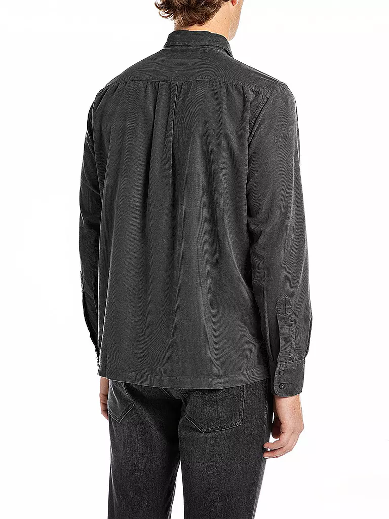 REPLAY | Cordhemd  | Negro