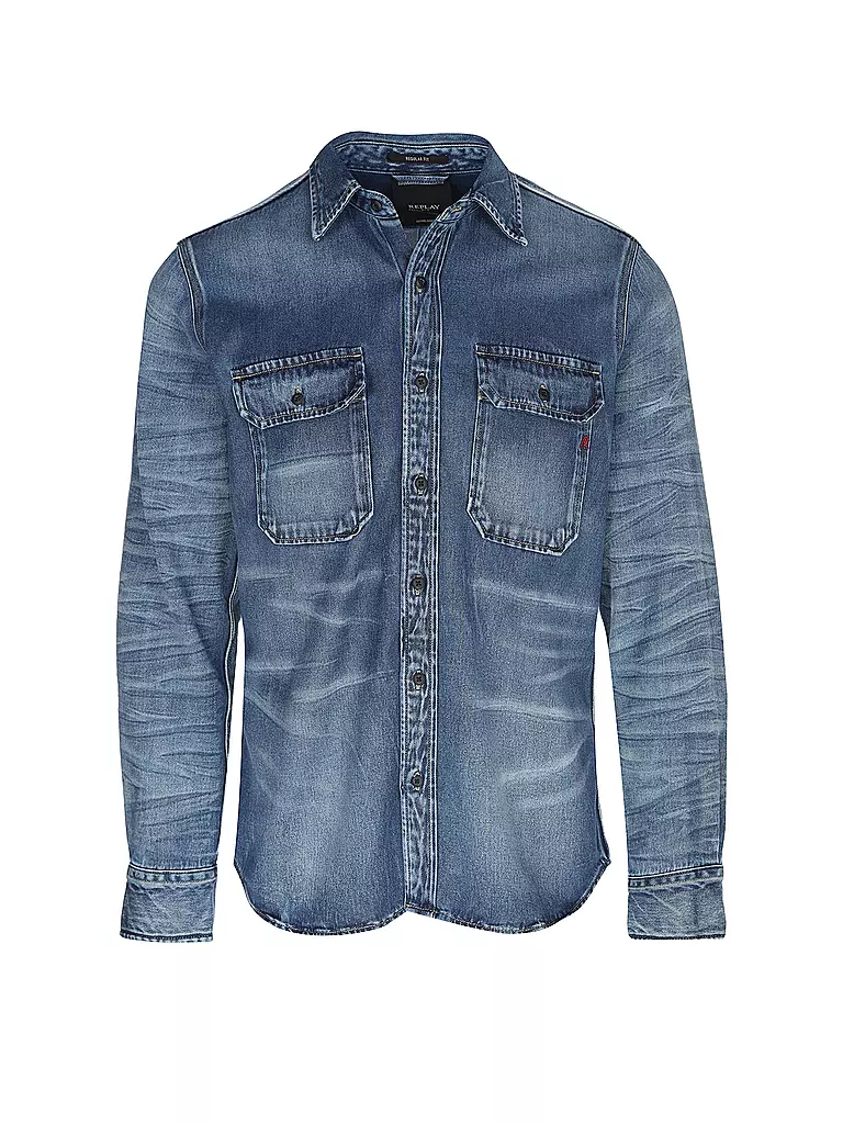 REPLAY | Hemd OVERSHIRT DENIM | Azul
