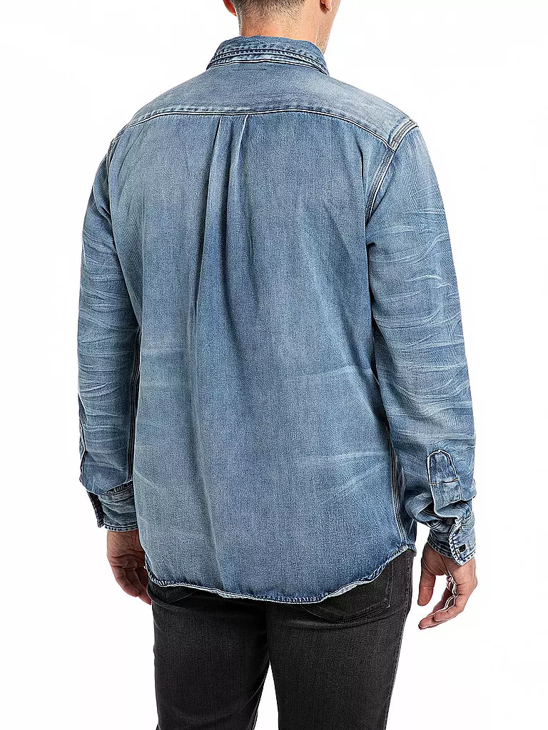 REPLAY | Hemd OVERSHIRT DENIM | Azul