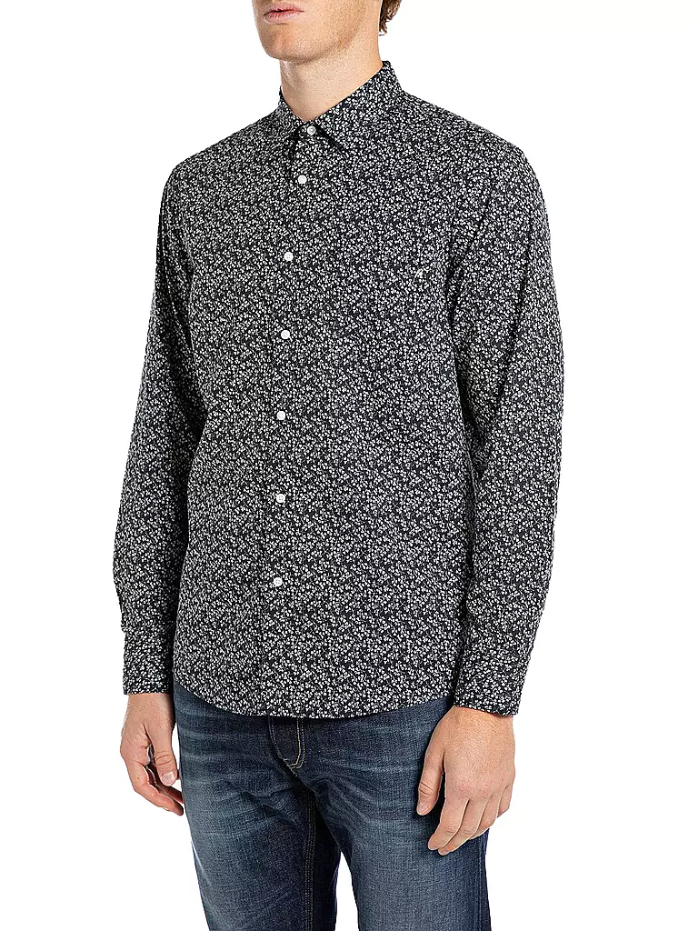 REPLAY | Hemd Regular Fit  | Negro