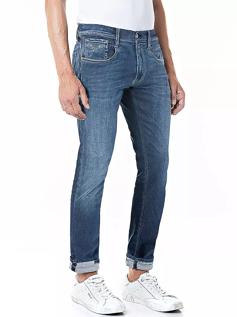 REPLAY | Jeans Slim Fit Ambass Hyperflex Reused | Azul
