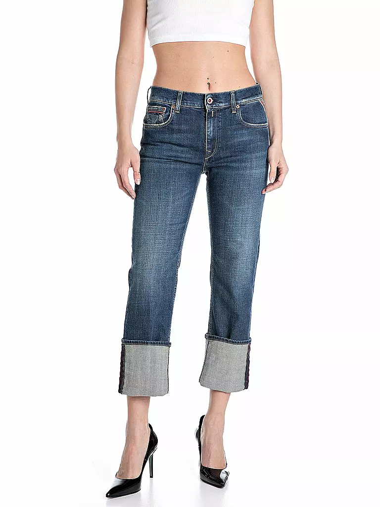REPLAY | Jeans Straight Fit 7/8 AKEME | Azul oscuro