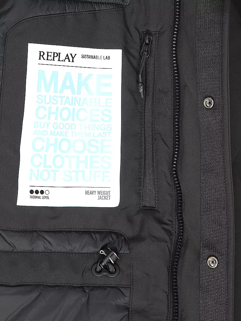 REPLAY | Parka  | Negro