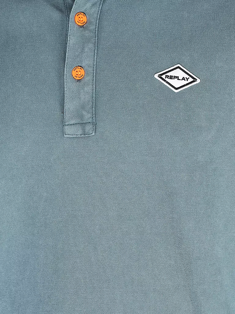 REPLAY | Poloshirt | Azul claro