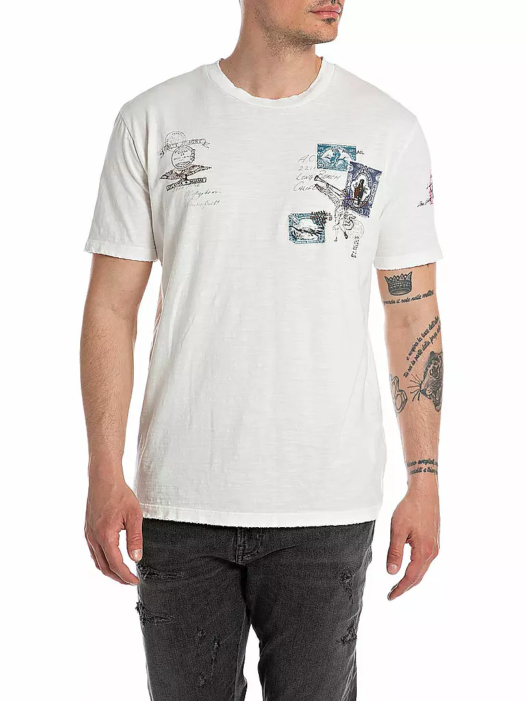 REPLAY | T-Shirt  | Blanco