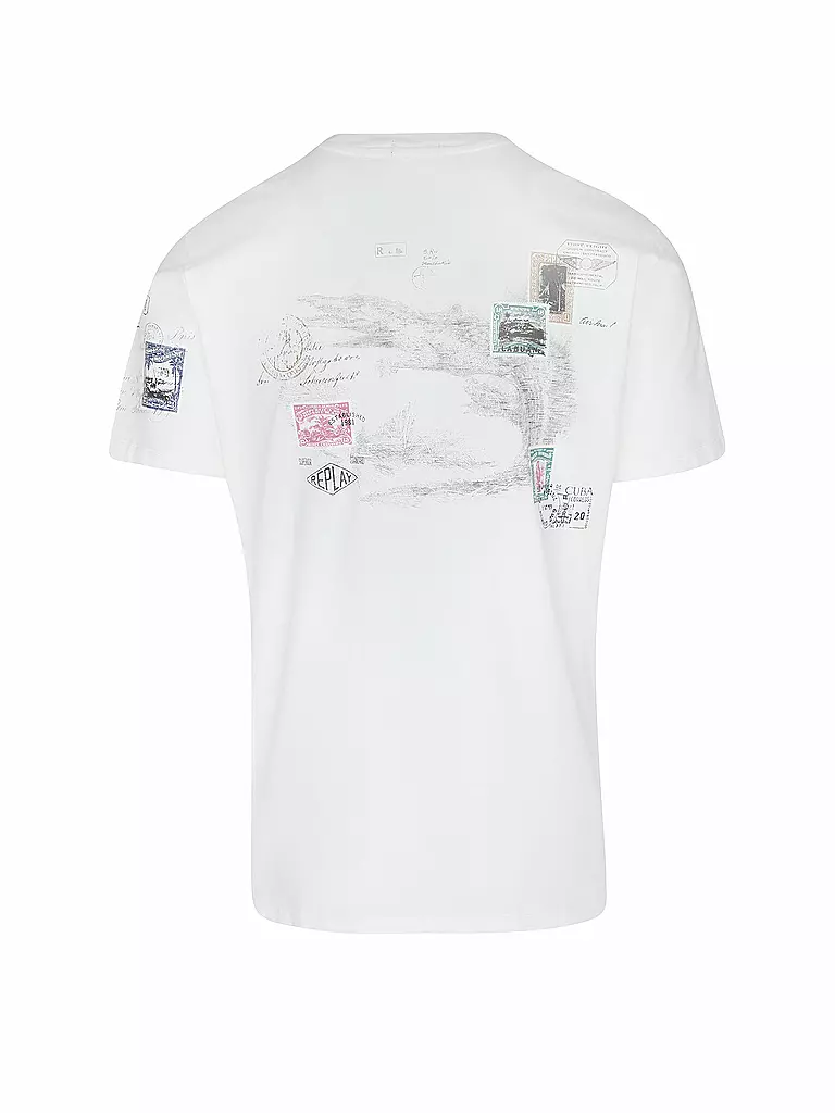 REPLAY | T-Shirt  | Blanco