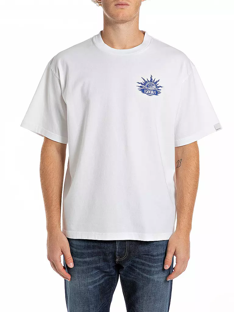 REPLAY | T-Shirt 9ZERO1 | Blanco