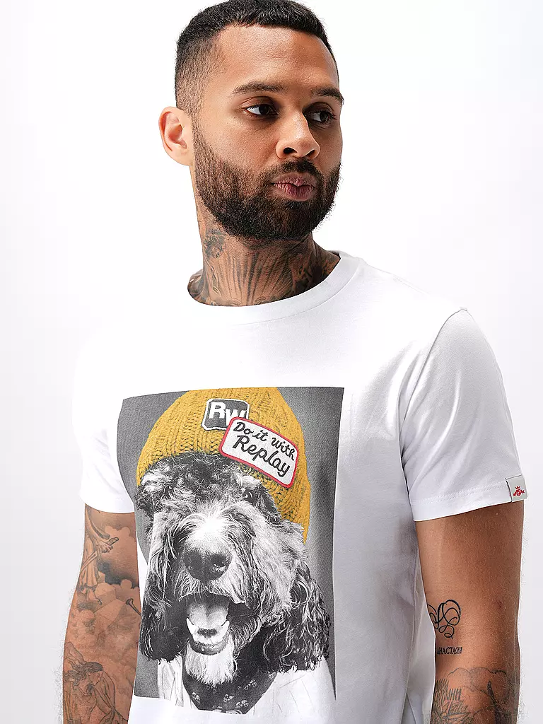 REPLAY | T-Shirt | Blanco