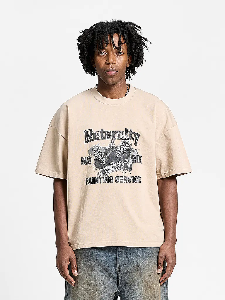 RETERNITY | Camiseta
Marca: RETERNITY
Color: beige
Categorías: Moda, Hombre
Largo de manga: Manga corta
Escote: Cuello redondo
Material: Jersey, Algodón
Diseño: Estampado
Corte (Prenda superior): Suelto |