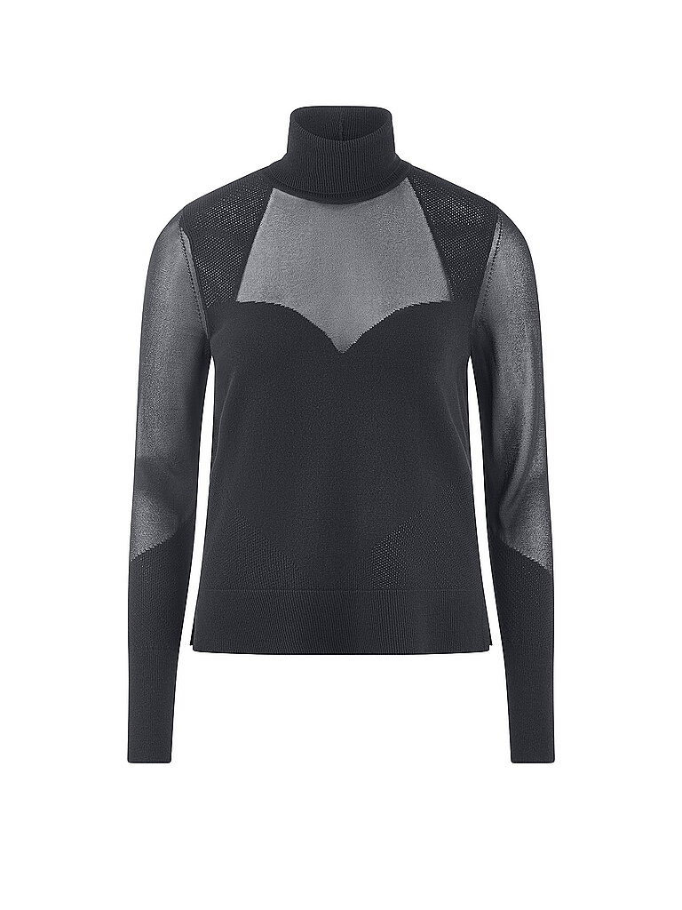 Jersey de cuello alto negro 36