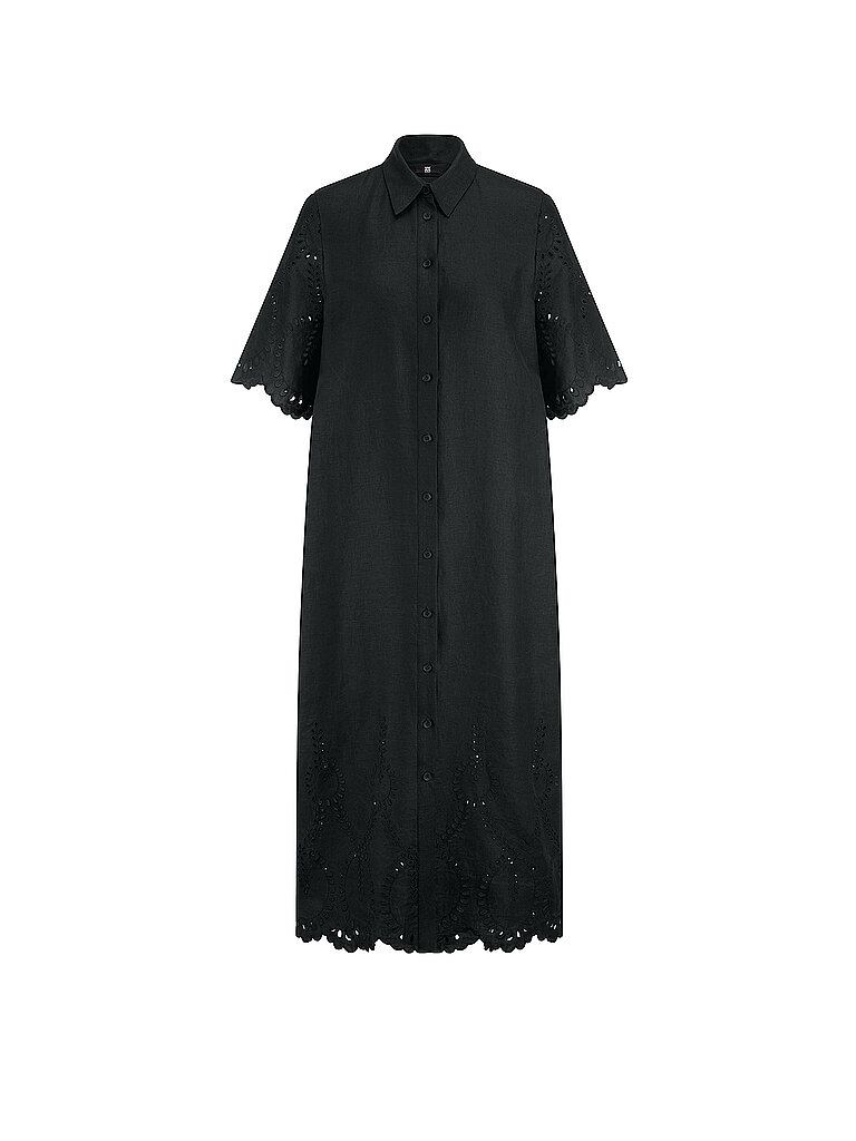 Riani Vestido de lino negro 44