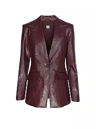 RIANI | Blazer con aspecto de cuero | Rojo oscuro