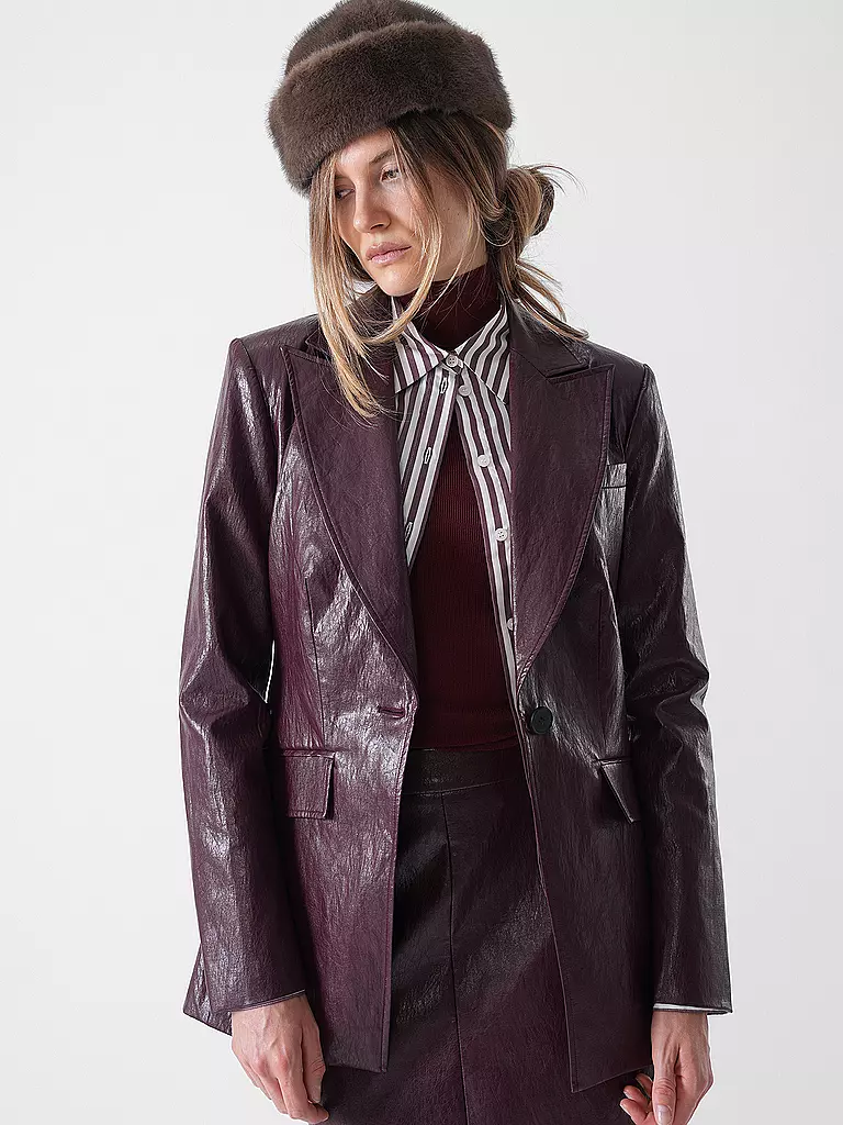 RIANI | Blazer con aspecto de cuero | 
