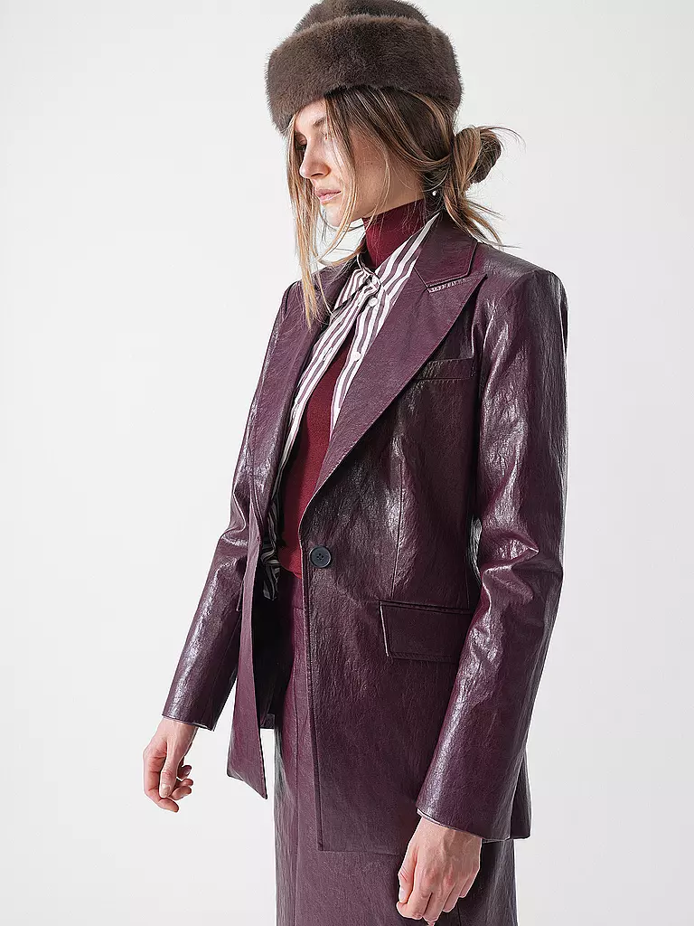 RIANI | Blazer con aspecto de cuero | 