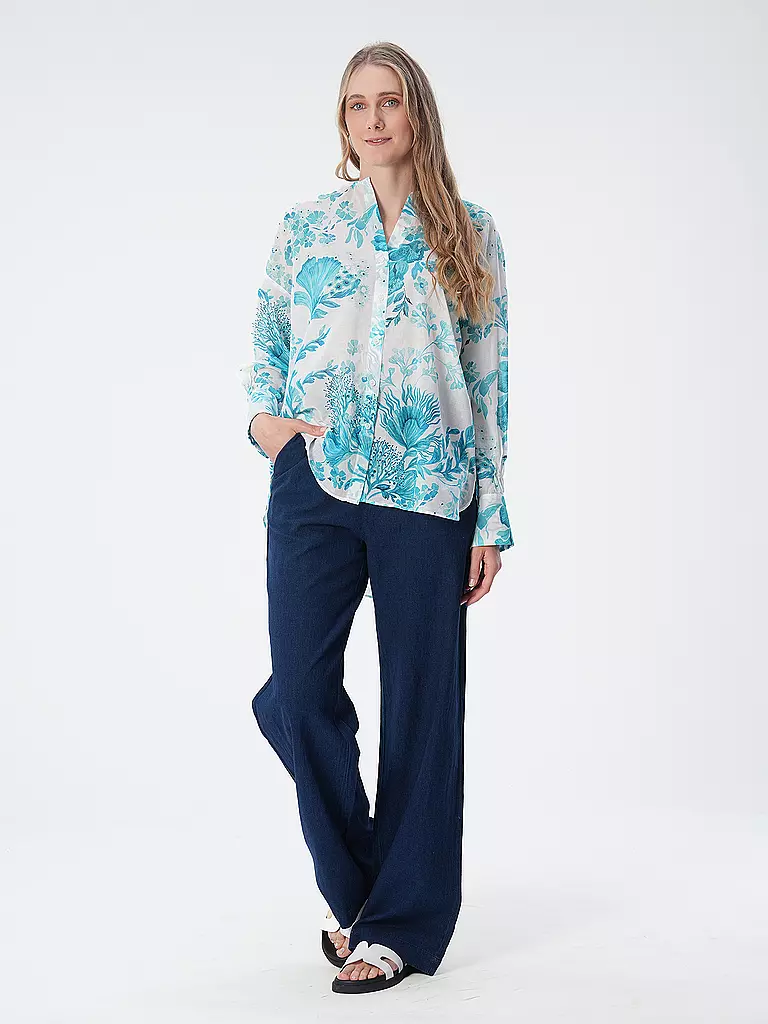 RIANI | Blusa de lino | Crema