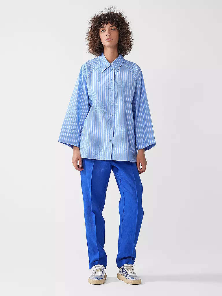 RIANI | Chino de lino | Azul