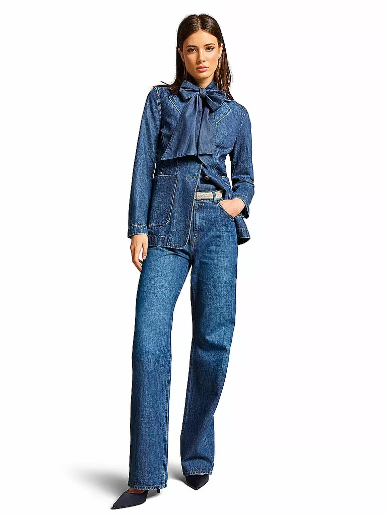 RIANI | Jeans de corte ancho | Azul oscuro