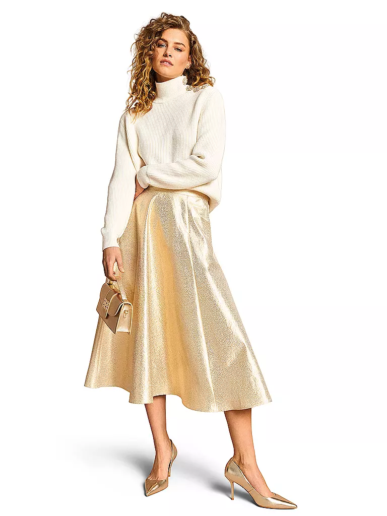 RIANI | Midi falda | Oro
