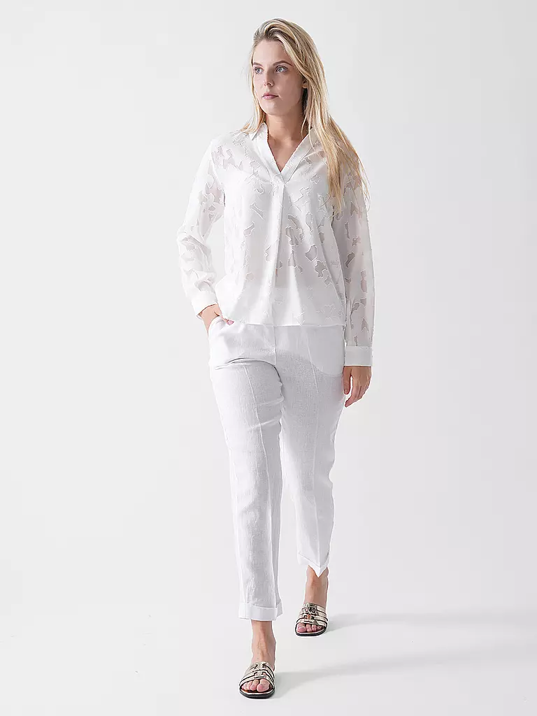 RIANI | Pantalones de lino | Blanco