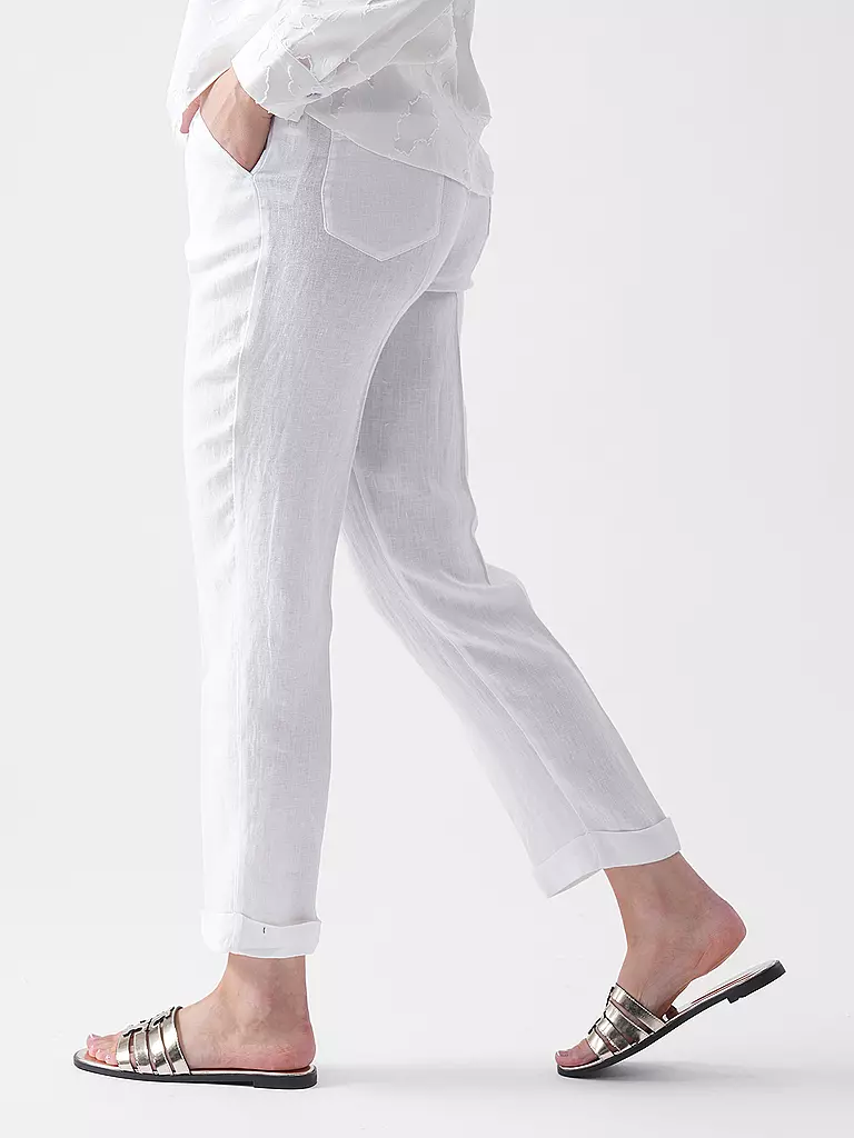 RIANI | Pantalones de lino | Blanco