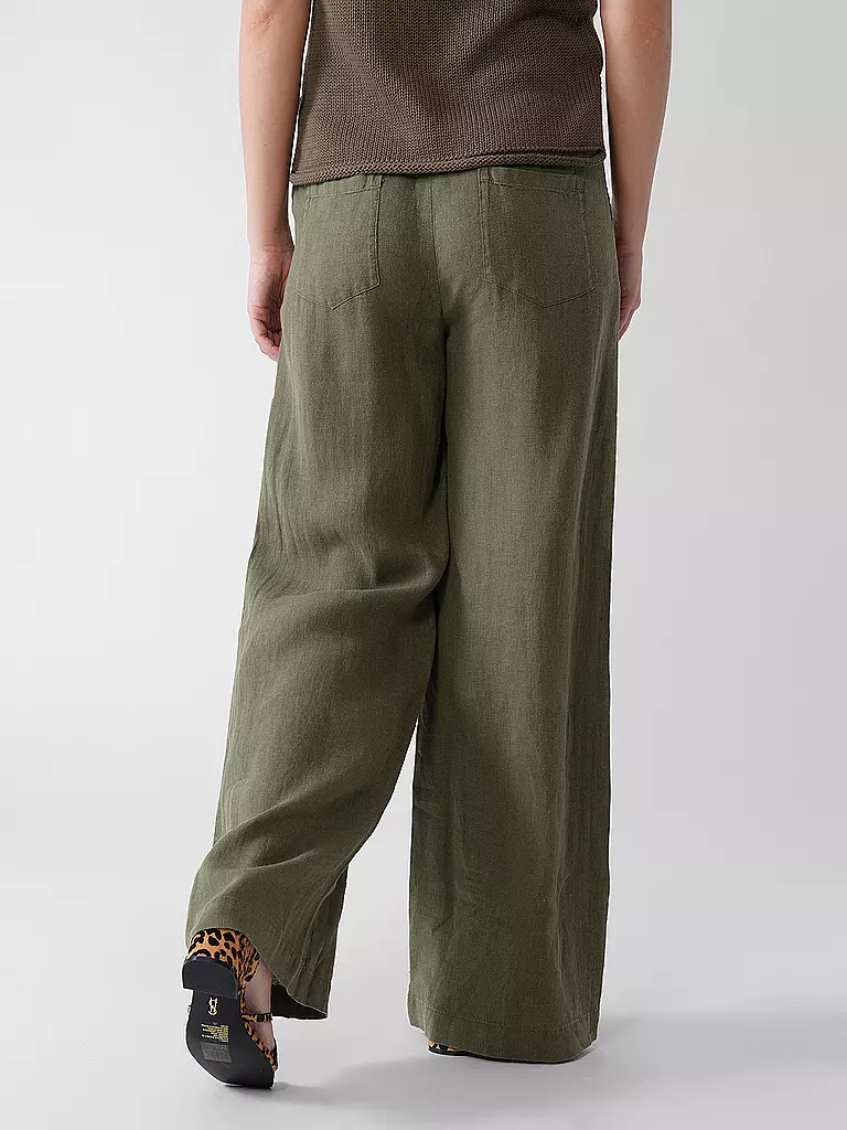 RIANI | Pantalones de lino | Verde