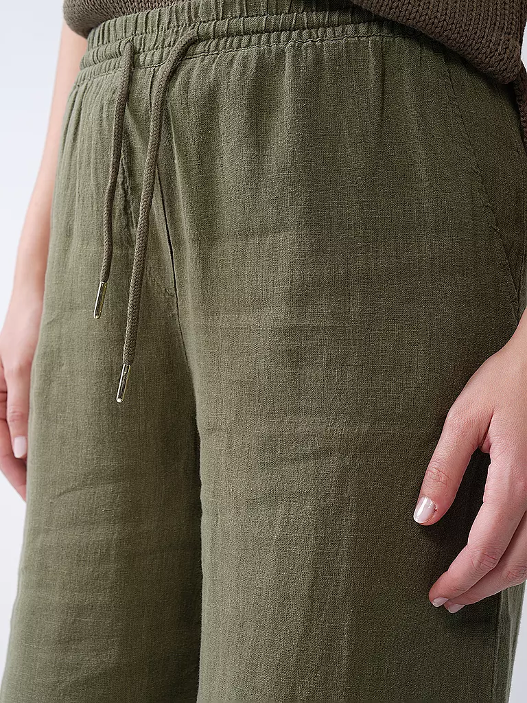 RIANI | Pantalones de lino | Verde