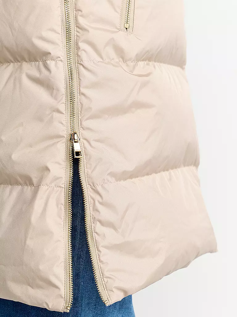 RICH & ROYAL | Abrigo acolchado de plumón | Beige