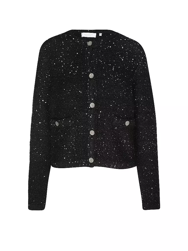 RICH & ROYAL | Cárdigan Boxy Fit | Negro