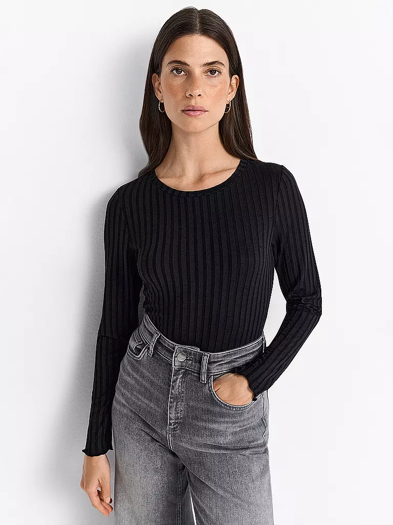 RICH & ROYAL | Camiseta de manga larga | Negro
