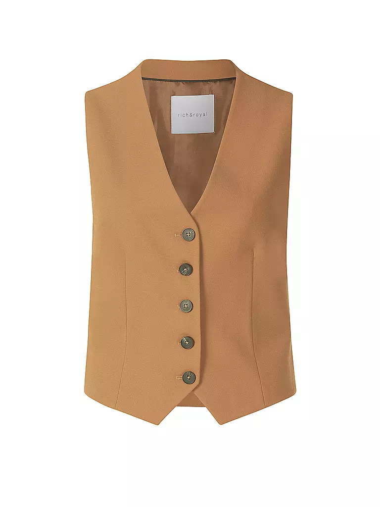 RICH & ROYAL | Chaleco | Camel