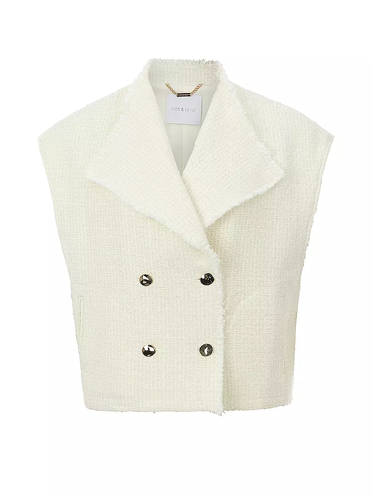 RICH & ROYAL | Chaleco | Crema