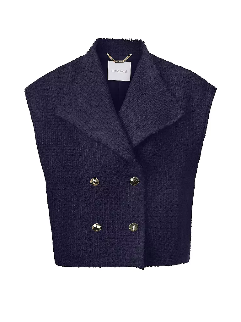 RICH & ROYAL | Chaleco | Azul oscuro