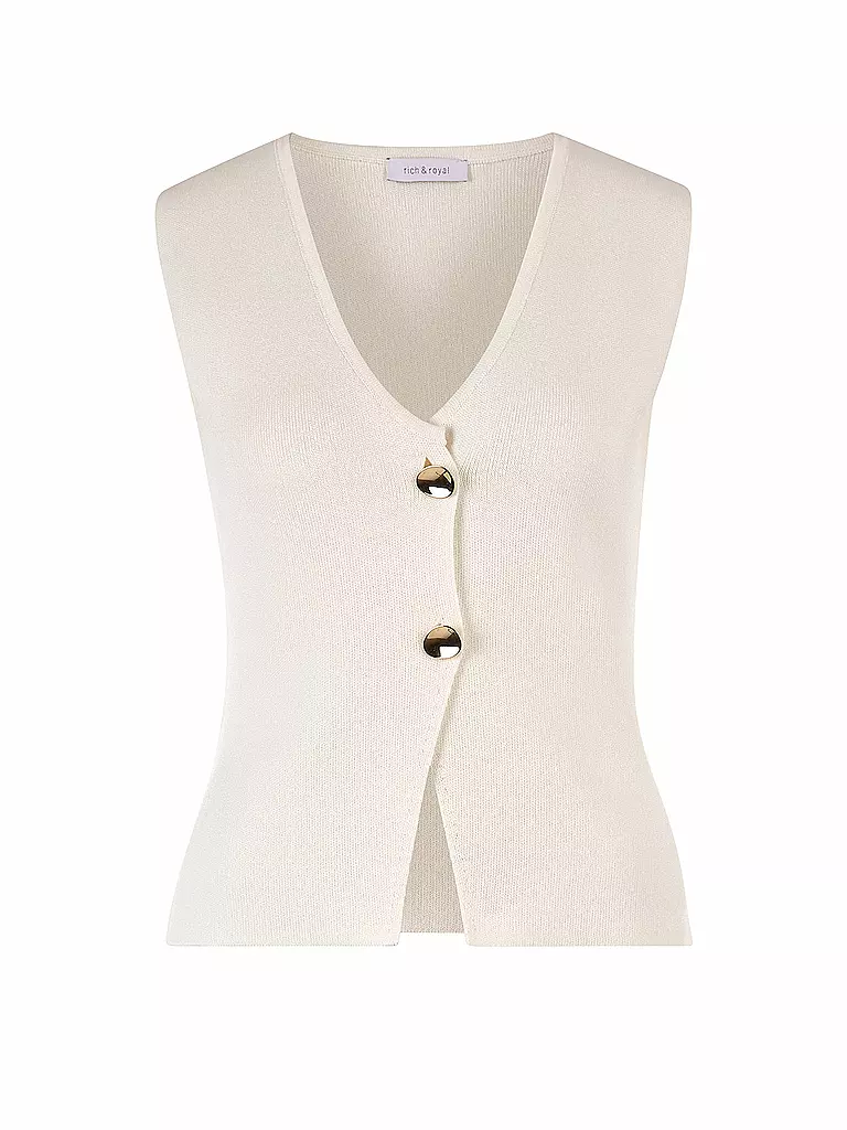 RICH & ROYAL | Chaleco | Crema