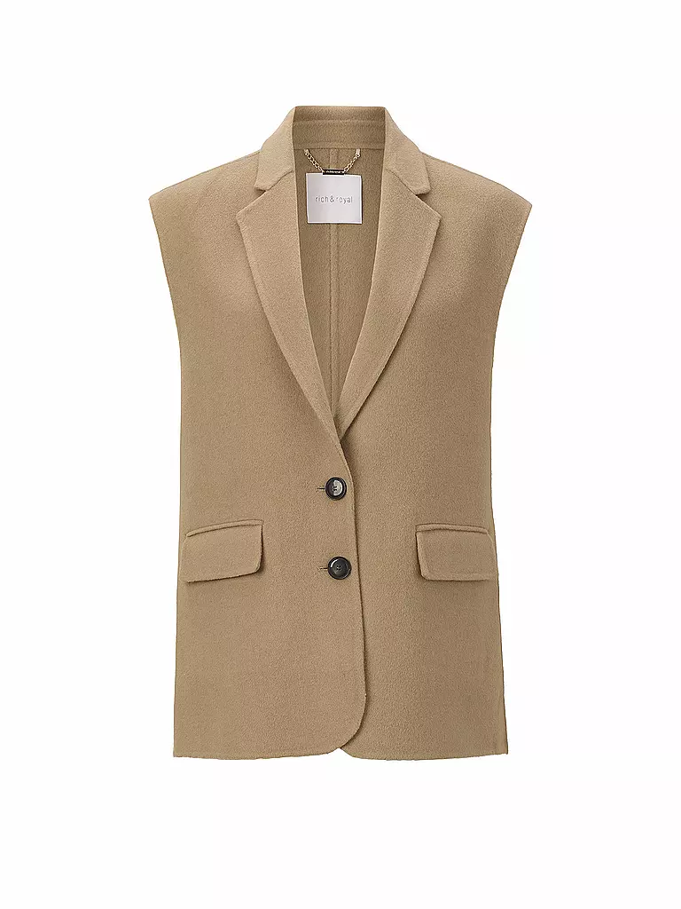 RICH & ROYAL | Chaleco | Camel