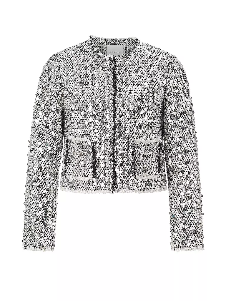 RICH & ROYAL | Chaqueta Boxy Fit | Plata