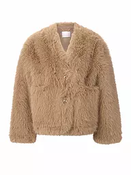 RICH & ROYAL | Chaqueta con aspecto de piel | Camel