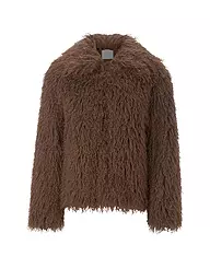 RICH & ROYAL | Chaqueta con aspecto de piel | Marrón