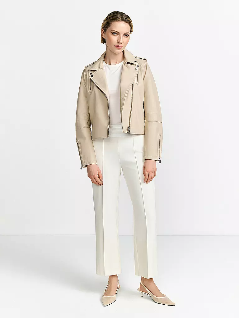 RICH & ROYAL | Chaqueta de cuero | Beige