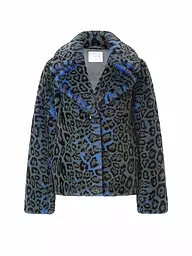 RICH & ROYAL | Chaqueta en óptica de piel | Azul