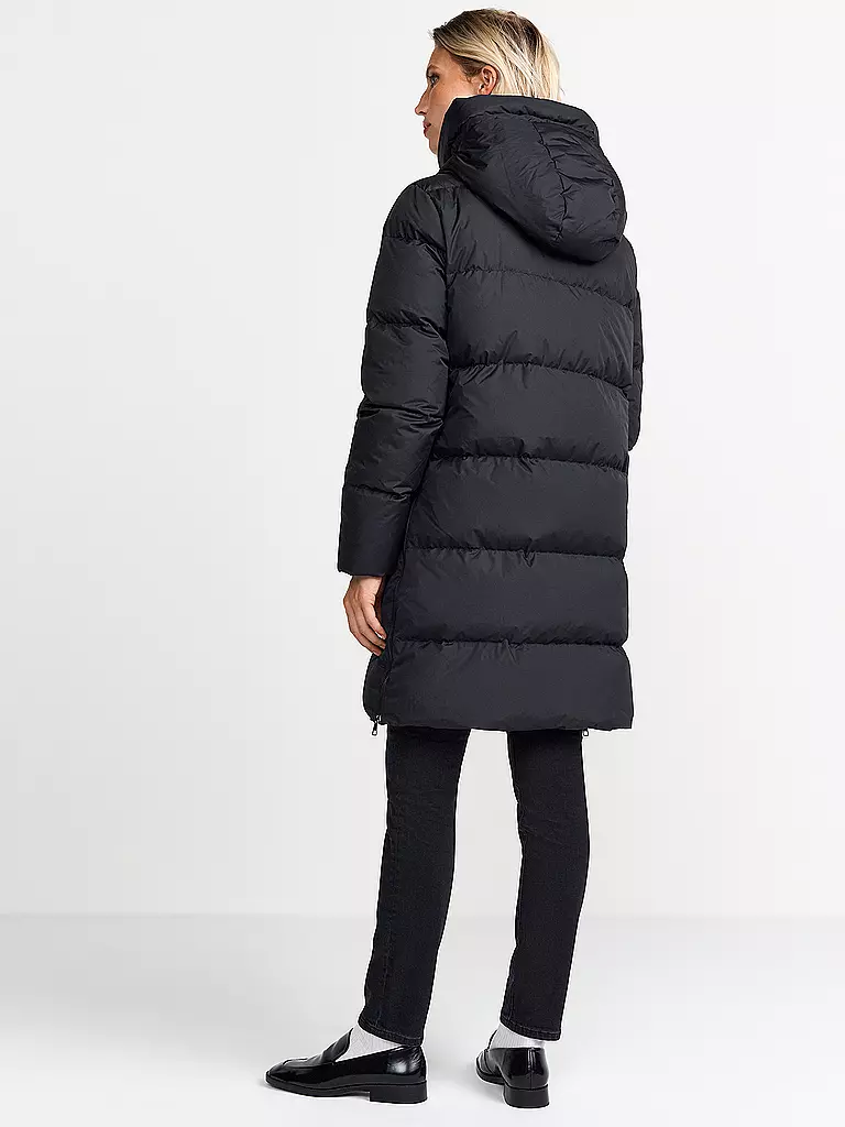 RICH & ROYAL | Daunensteppmantel | Negro