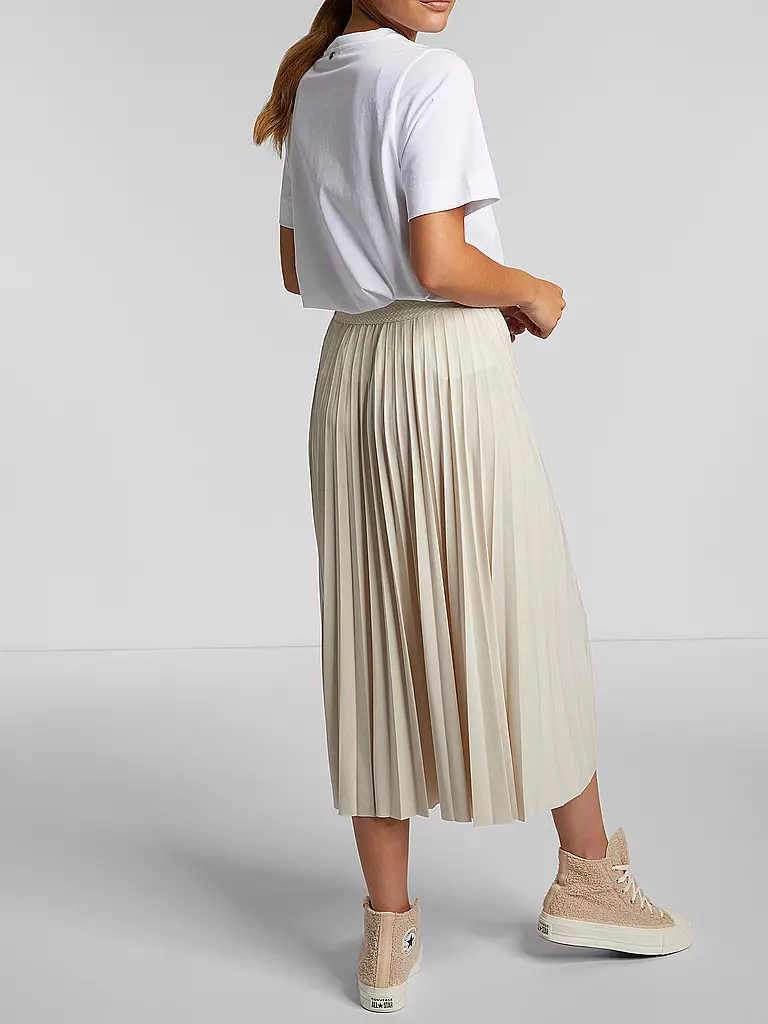 RICH & ROYAL | Falda plisada | Beige