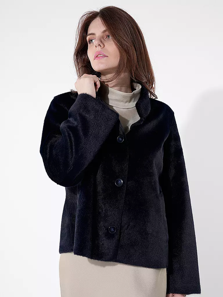 RICH & ROYAL | Jacke in Felloptik | Azul