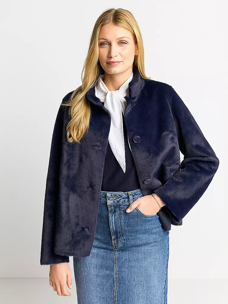 RICH & ROYAL | Jacke in Felloptik | Azul