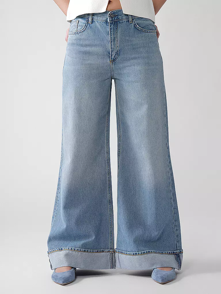 RICH & ROYAL | Jeans Wide Leg | Azul