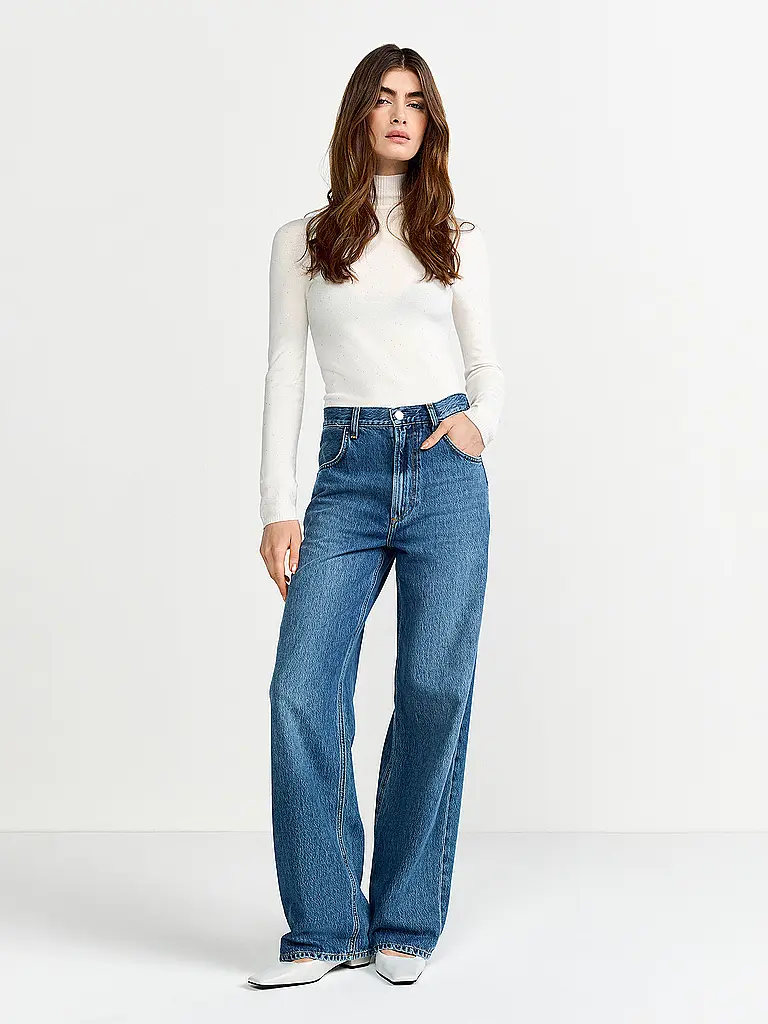 RICH & ROYAL | Jersey de cuello alto | Crema