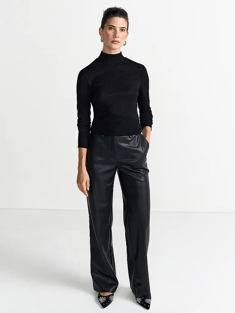 RICH & ROYAL | Jersey de cuello alto | Negro