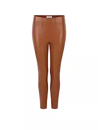 RICH & ROYAL | Leggings de efecto cuero | Marrón